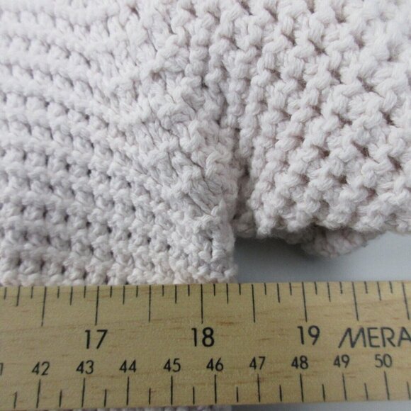 Free People FP Beach Summer Breeze Women's Crochet Top M Pink Button Crop 386 - Picture 8 of 10